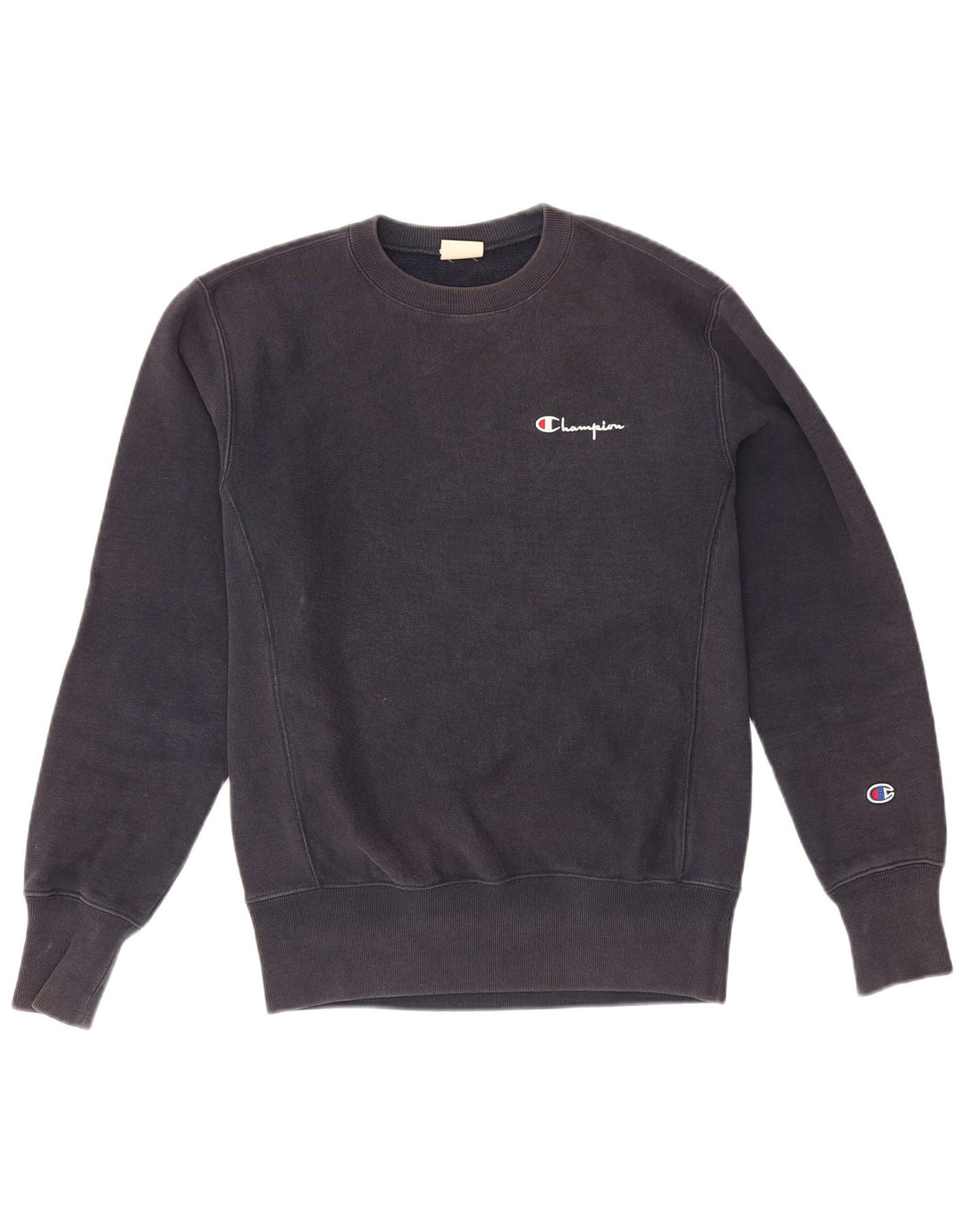 Champion Mens Sweatshirt Jumper Small Navy Blue Cotton