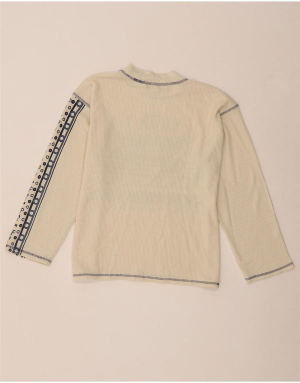Arizona Jeans Girls Graphic Top Long Sleeve 14-15 Years Off White Polyester