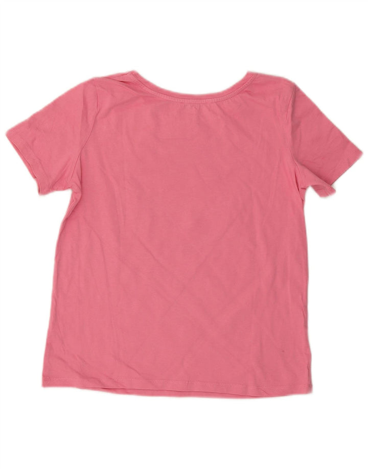 ZARA Womens Dora Crop Graphic T-Shirt Top UK 10 Small Pink