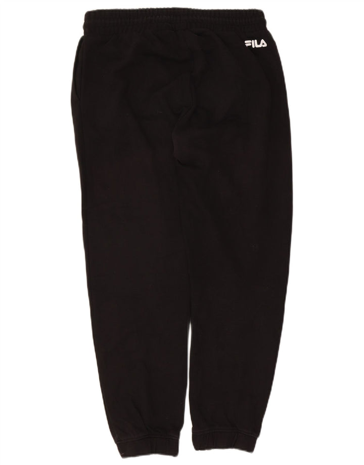 FILA Mens Graphic Tracksuit Trousers Joggers Medium  Black Cotton