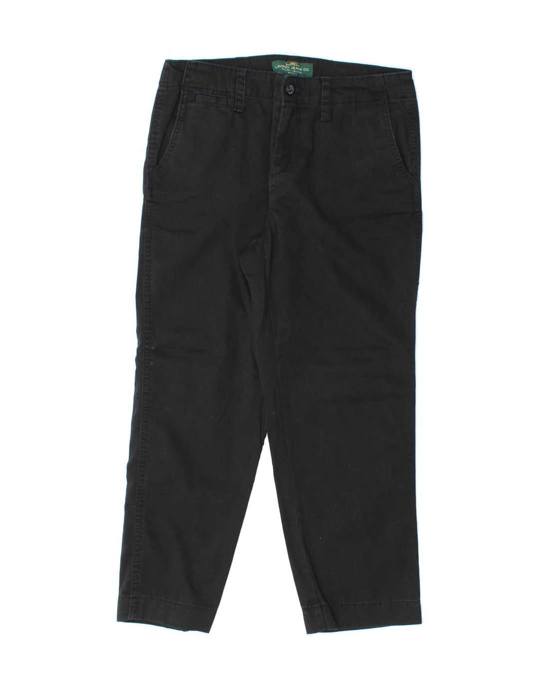 RALPH LAUREN Womens Straight Capri Trousers US 6 Medium W30 L23 Black Vintage Ralph Lauren and Second-Hand Ralph Lauren from Messina Hembry 