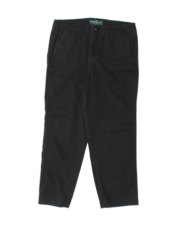 RALPH LAUREN Womens Straight Capri Trousers US 6 Medium W30 L23 Black Vintage Ralph Lauren and Second-Hand Ralph Lauren from Messina Hembry 