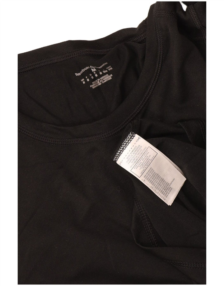 Reebok Mens Cross Fit Top Long Sleeve Medium Black Polyester