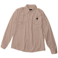 BLAUER Mens Military Shirt XL White Cotton