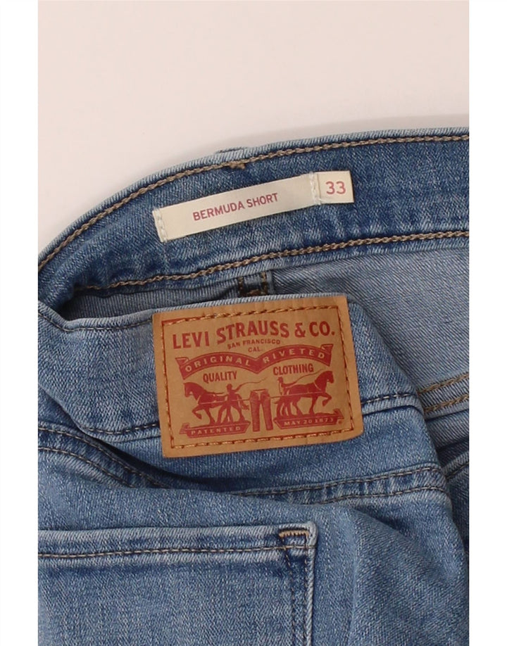 LEVI'S Mens Bermuda Denim Bermuda Shorts W33 Medium Blue Cotton Vintage Levi's and Second-Hand Levi's from Messina Hembry 