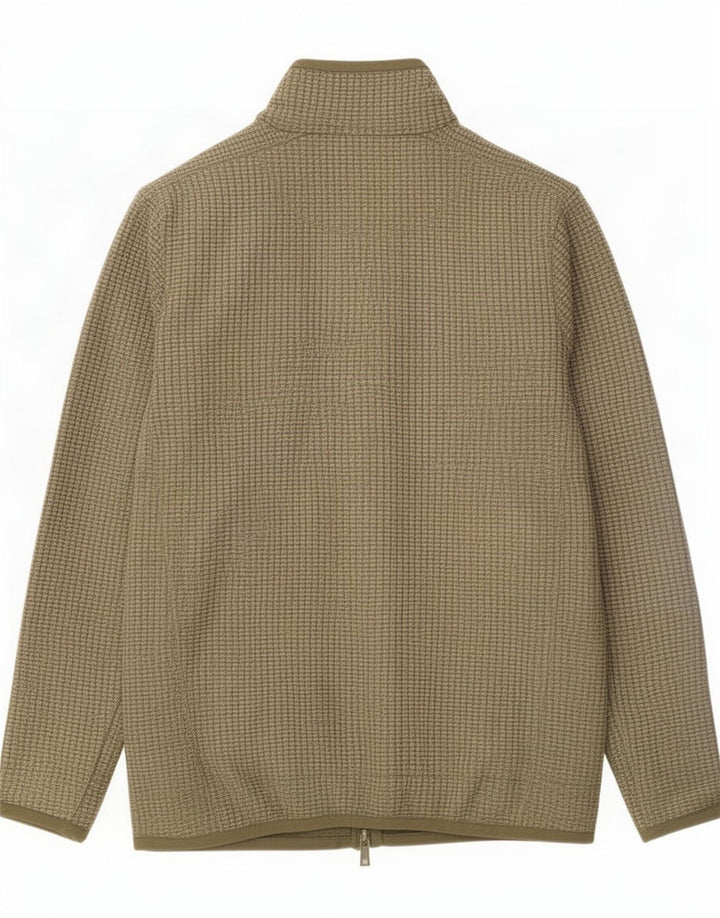 Weird Fish Mens Fleece Jacket Medium Khaki Polyester