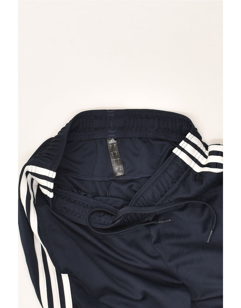 ADIDAS Mens Tracksuit Trousers Joggers Small Navy Blue Polyester | Vintage Adidas | Thrift | Second-Hand Adidas | Used Clothing | Messina Hembry 