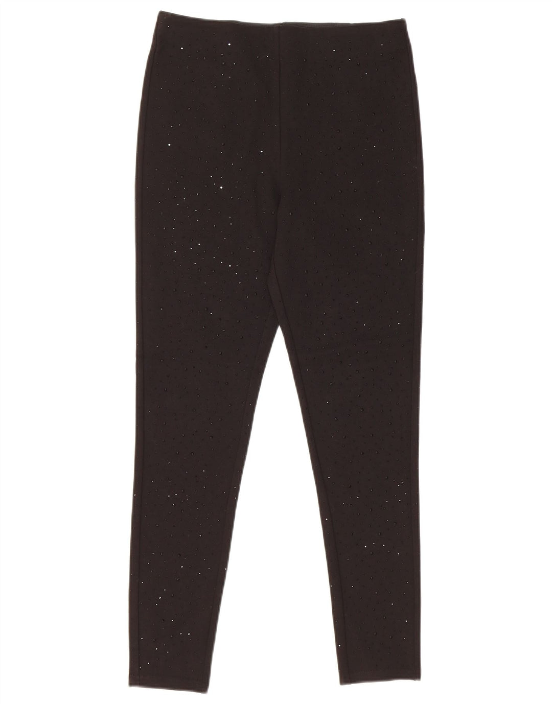 Zara Womens Leggings UK 10 Small  Black Viscose