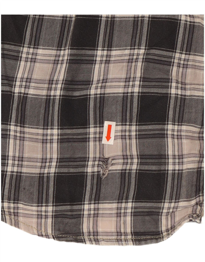 Marlboro Classics Womens Shirt IT 46 Large Black Check