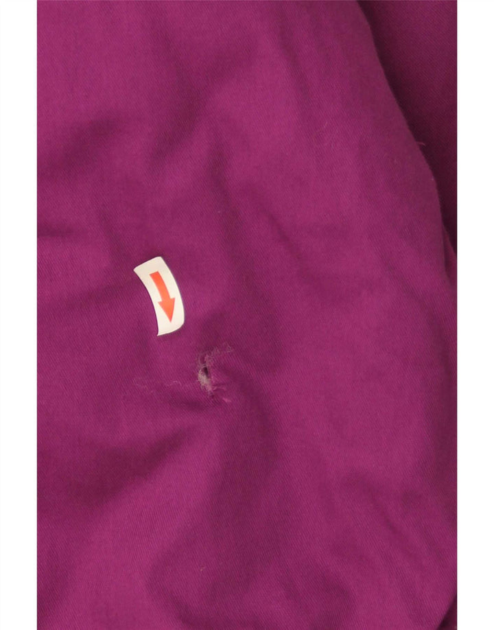 Vintage Womens Windbreaker Coat EU 52 4XL Purple Cotton