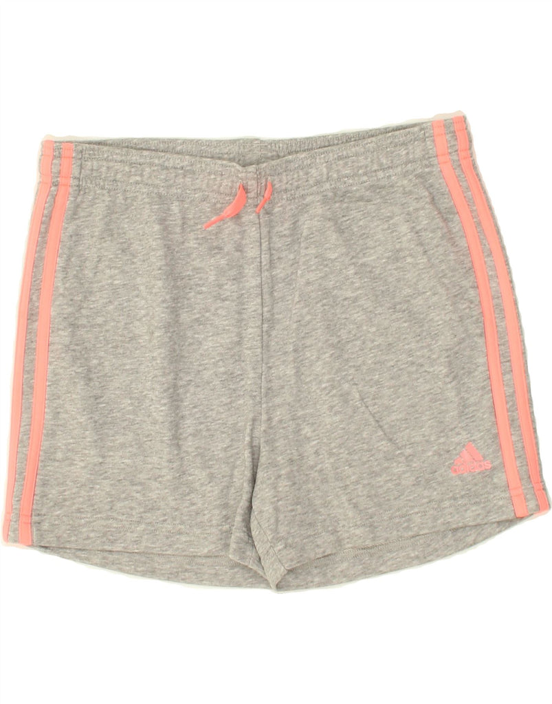ADIDAS Girls Sport Shorts 14-15 Years  Grey Cotton Vintage Adidas and Second-Hand Adidas from Messina Hembry 