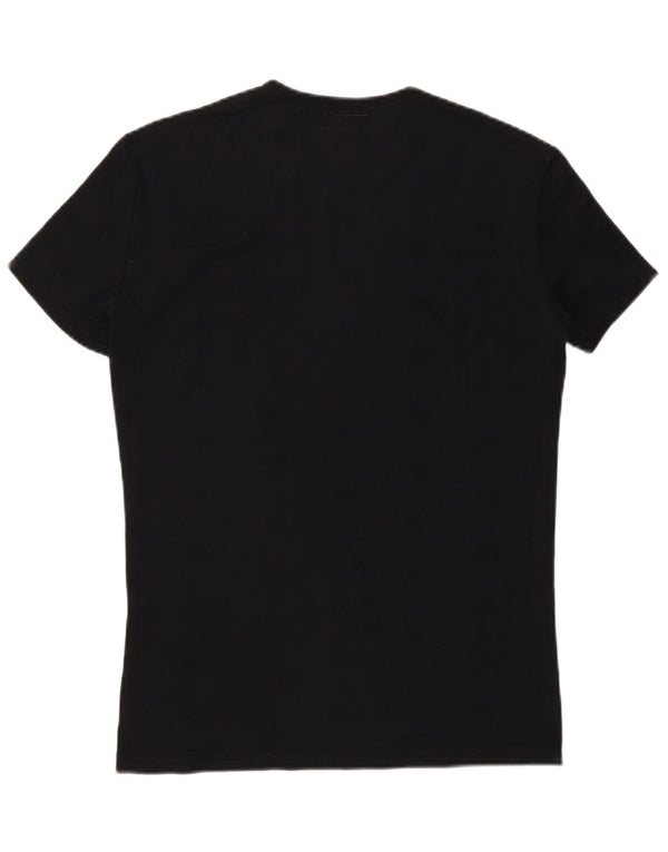 Emporio Armani Womens T-Shirt Top UK 14 Medium Black