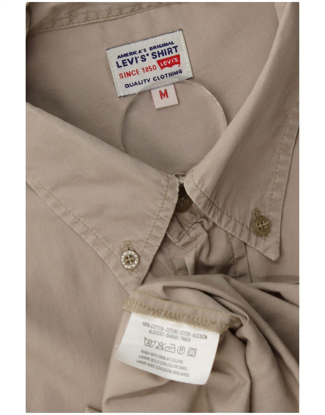 Levi's Mens Shirt Medium Grey Cotton