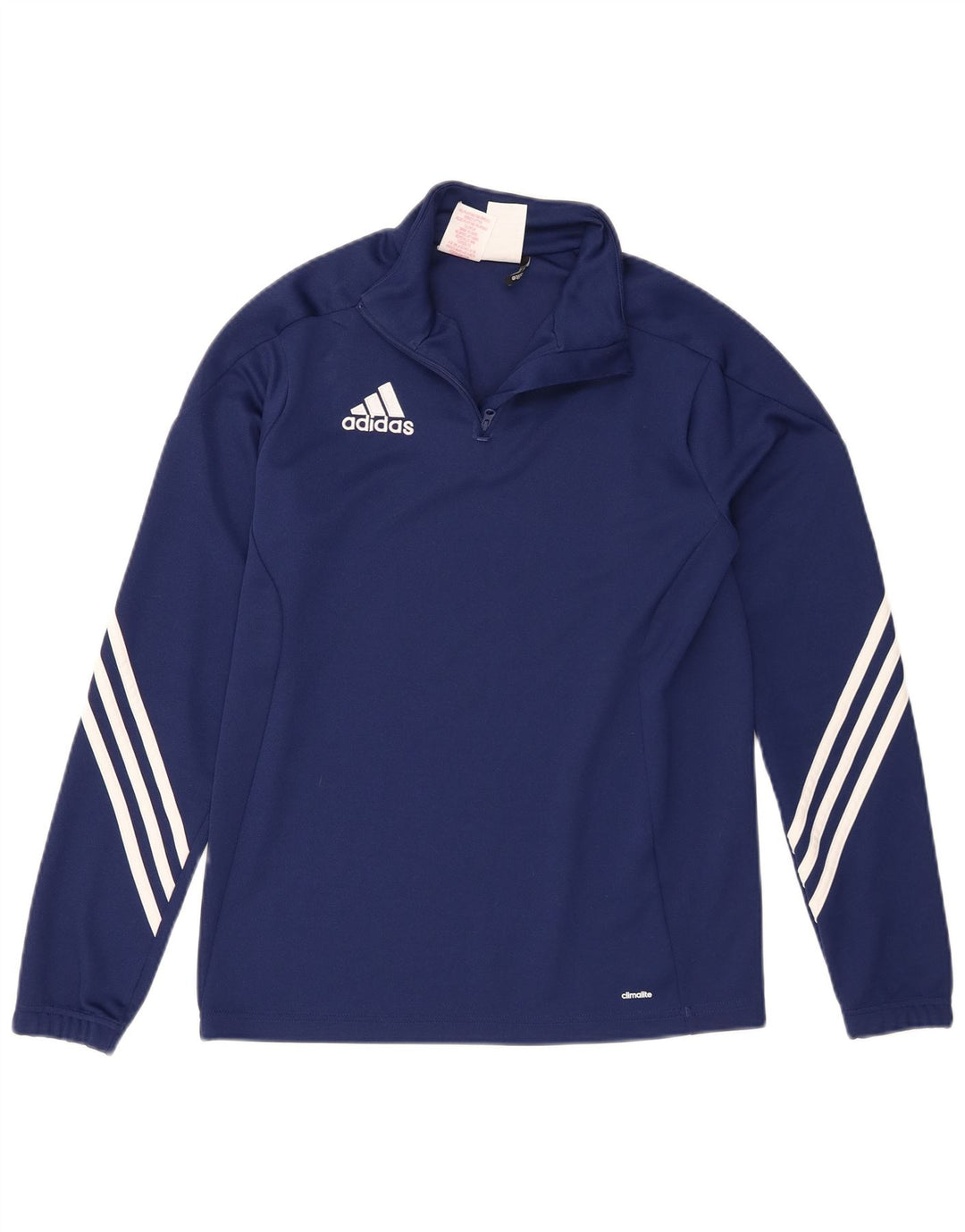 Adidas Boys Climalite Pullover Tracksuit Top 13-14 Years XL Navy Blue