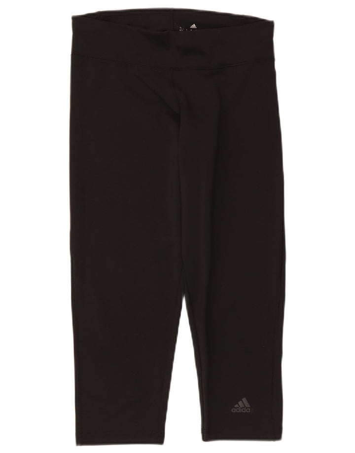 Adidas Womens Climalite Capri Leggings UK 8/10 Small Black