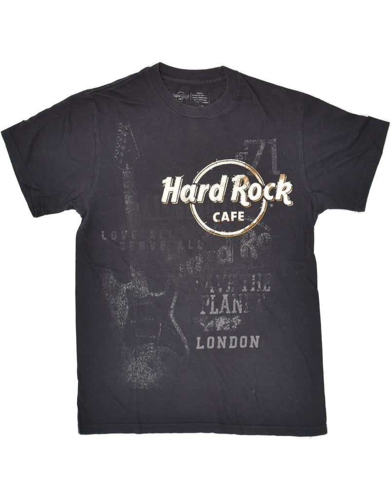 HARD ROCK CAFE Mens London Graphic T-Shirt Top Small Black Cotton | Vintage Hard Rock Cafe | Thrift | Second-Hand Hard Rock Cafe | Used Clothing | Messina Hembry 