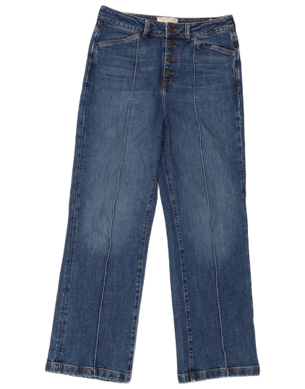 Fat Face Womens Elise Wide Leg Jeans UK 12 Medium W32 L30 Blue Cotton
