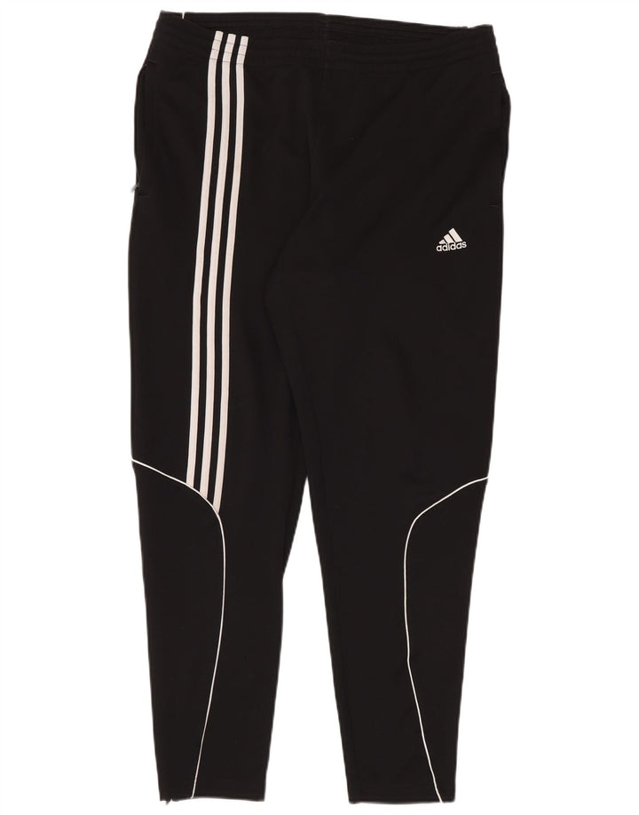Adidas Mens Tracksuit Trousers Large Black Polyester