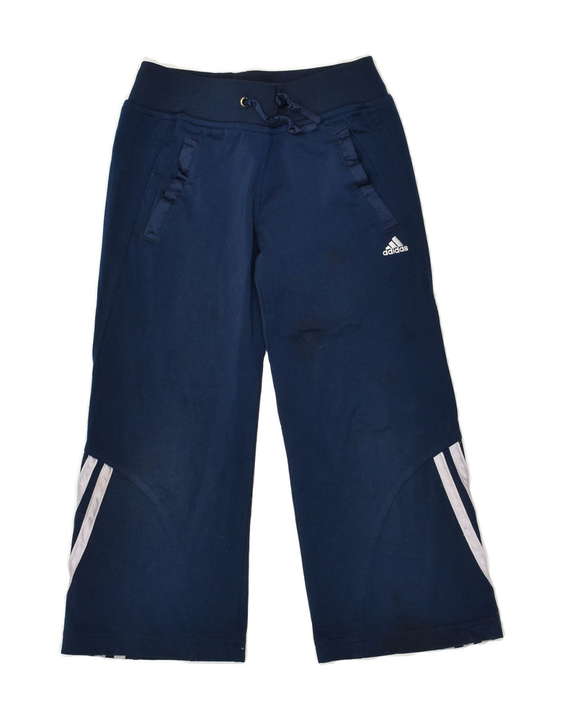 ADIDAS Girls Tracksuit Trousers 5-6 Years Navy Blue Polyester | Vintage Adidas | Thrift | Second-Hand Adidas | Used Clothing | Messina Hembry 