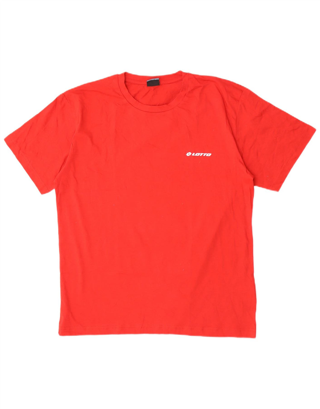 Lotto Mens T-Shirt Top XL Red Cotton