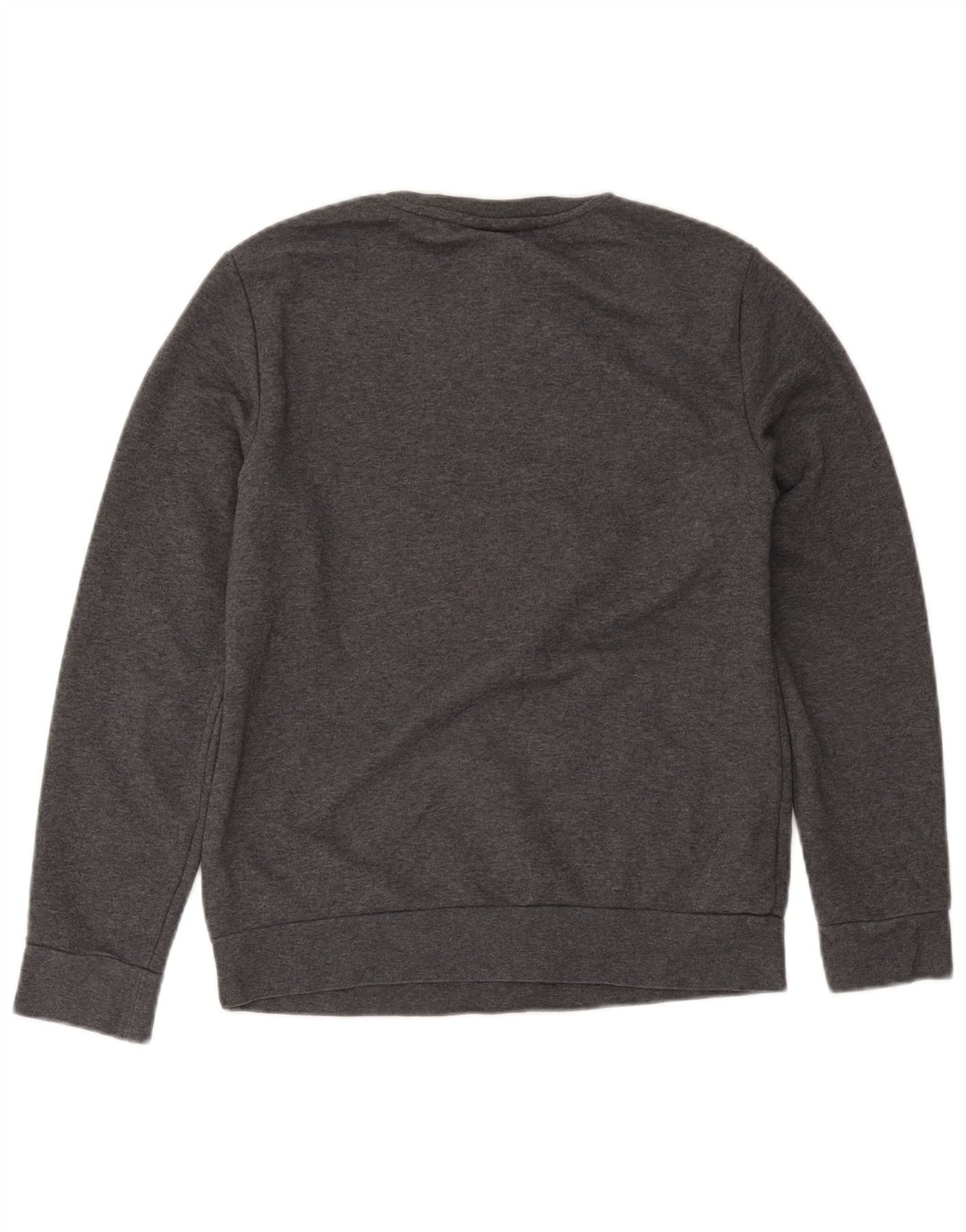 Adidas Womens Graphic Sweatshirt Jumper UK 12/14 Medium Grey Cotton