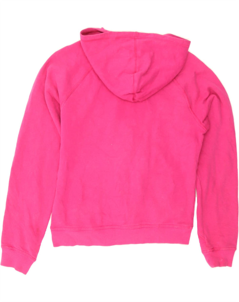 NIKE Womens Zip Hoodie Sweater US 8/10 Medium Pink Cotton Vintage Nike and Second-Hand Nike from Messina Hembry 
