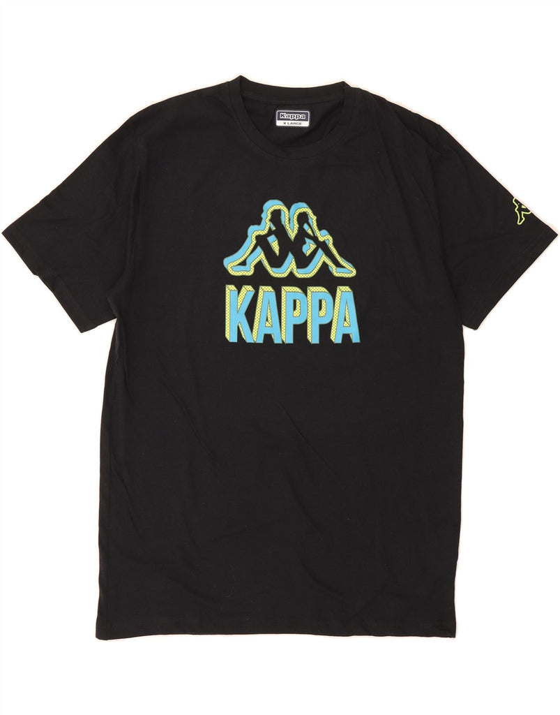 KAPPA Mens Graphic T-Shirt Top XL Navy Blue Cotton Vintage Kappa and Second-Hand Kappa from Messina Hembry 