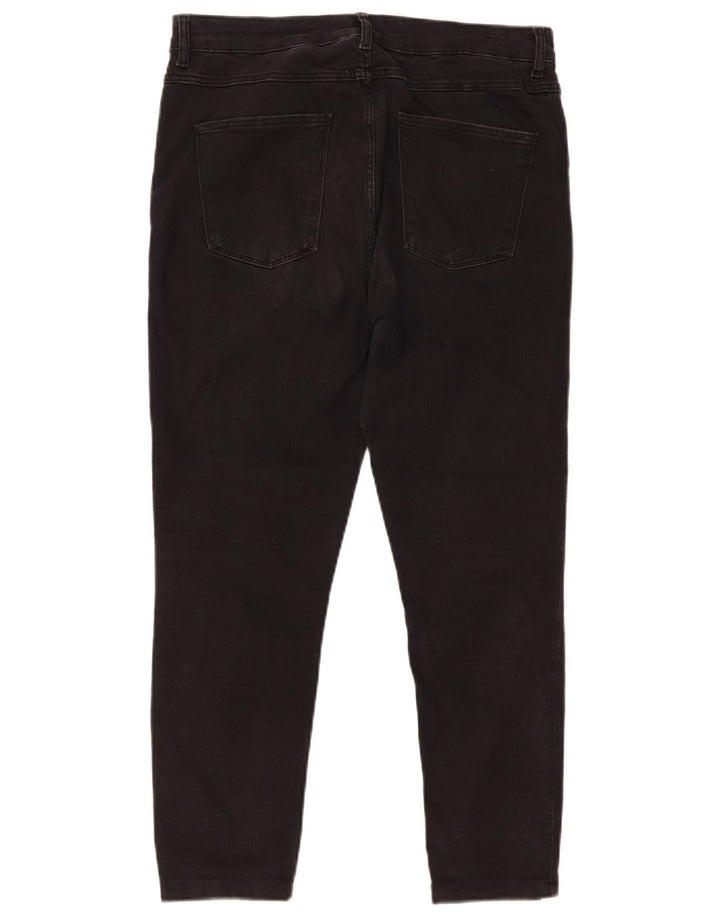 Zara Womens Slim Jeans EU 44 XL W34 L24 Black