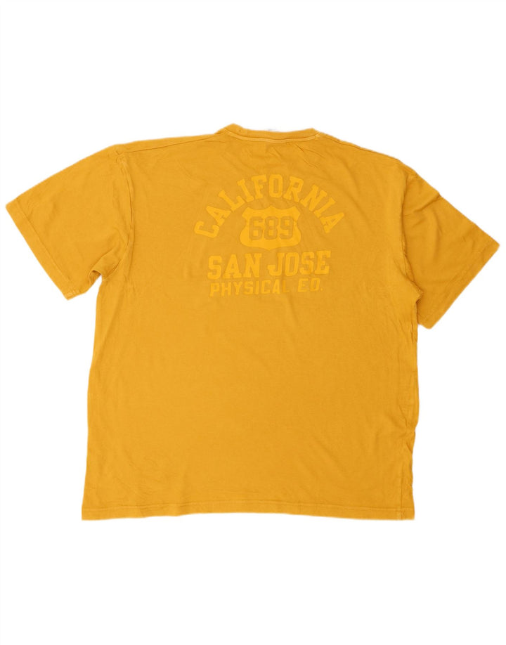 Champion Mens T-Shirt Top Small Yellow