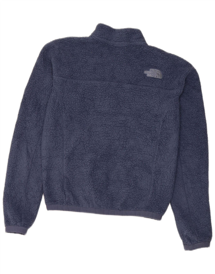 The North Face Womens Fleece Jacket UK 6 XS Navy Blue Polyester