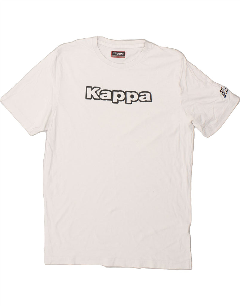 KAPPA Mens Graphic T-Shirt Top XL White Cotton | Vintage Kappa | Thrift | Second-Hand Kappa | Used Clothing | Messina Hembry 