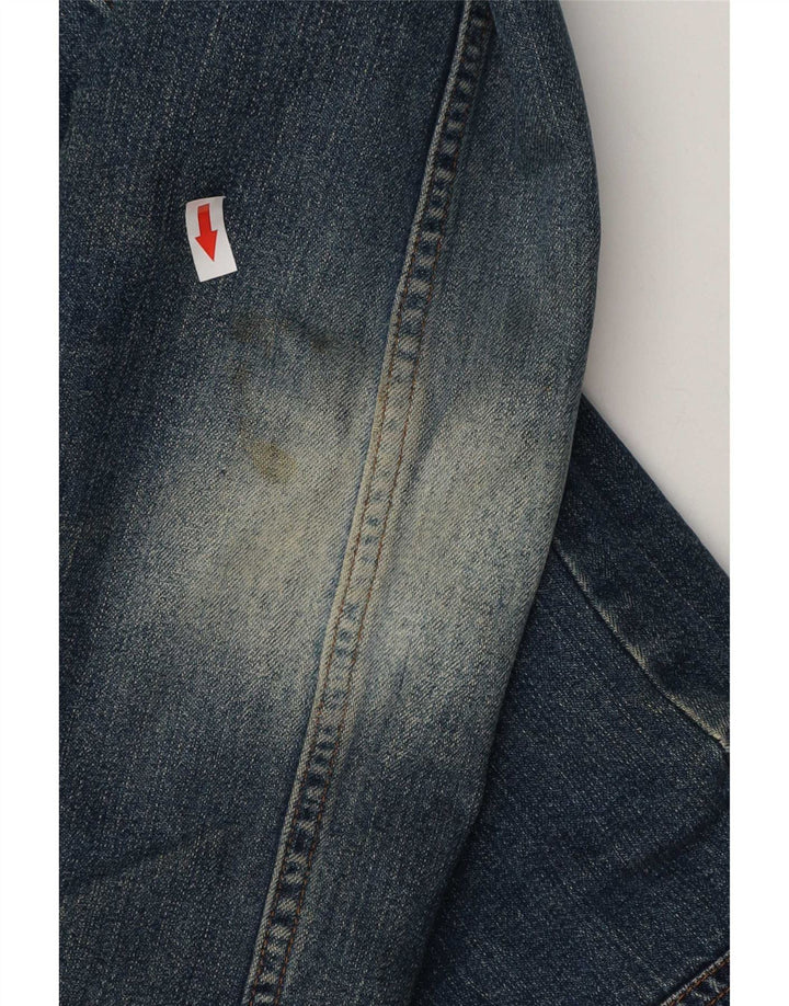 Liu Jo Womens Sherpa Denim Jacket UK 10 Small Blue Cotton