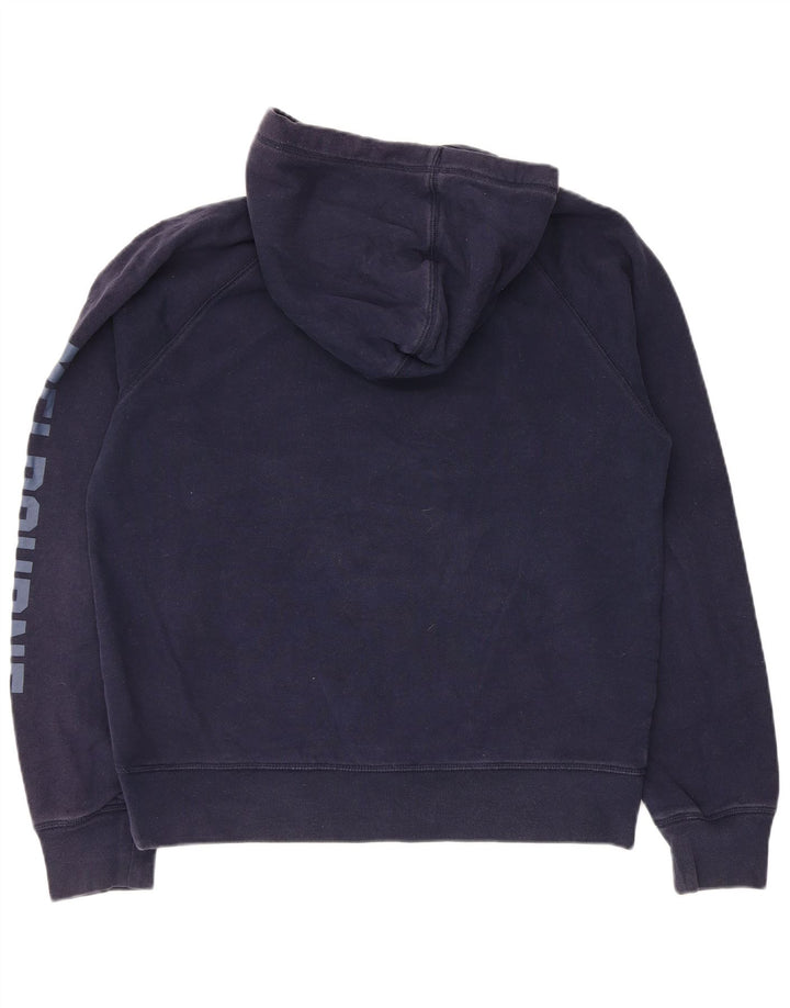 Gap Mens Graphic Hoodie Jumper Medium Navy Blue Cotton