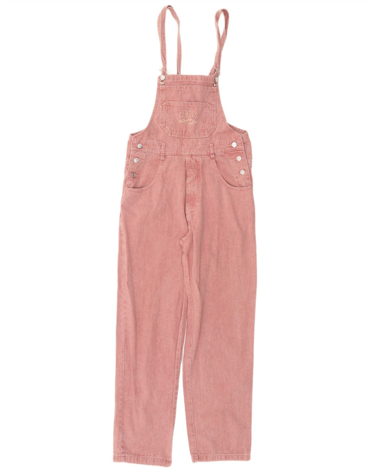 CAMPUS Womens Dungarees Loose Jeans IT 40 Small W30 L29 Pink Cotton