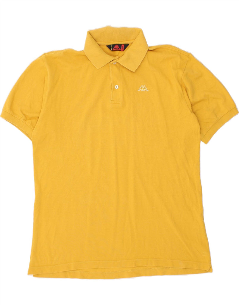 KAPPA Mens Polo Shirt Large Yellow Cotton Vintage Kappa and Second-Hand Kappa from Messina Hembry 