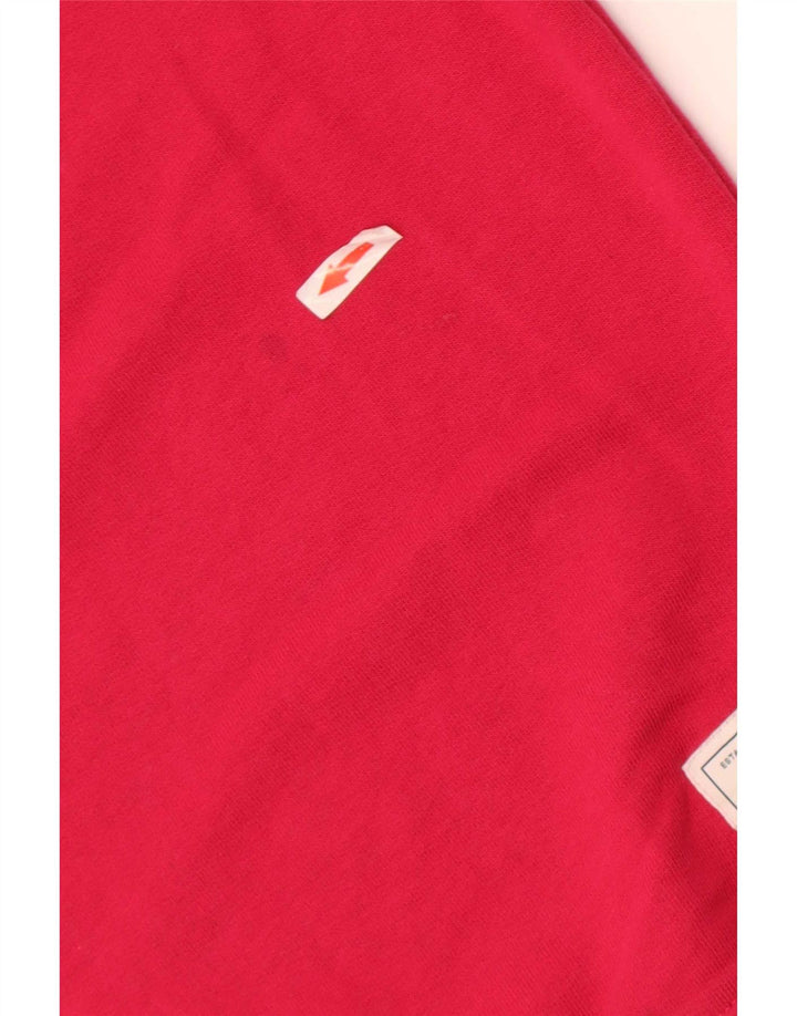 Tommy Hilfiger Mens Graphic Sweatshirt Jumper Small Pink Cotton