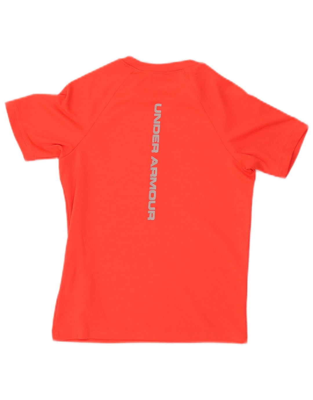 UNDER ARMOUR Girls Loose Fit Graphic T-Shirt Top 7-8 Years Small Orange