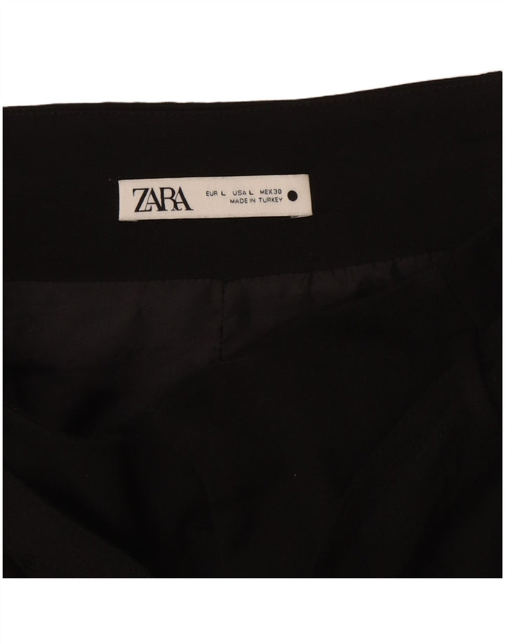 ZARA Womens High Waist Mini Skirt Large W30 Black