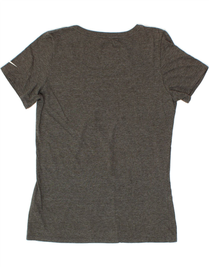 NIKE Womens Broncos Graphic T-Shirt Top UK 12 Medium Grey Cotton Vintage Nike and Second-Hand Nike from Messina Hembry 