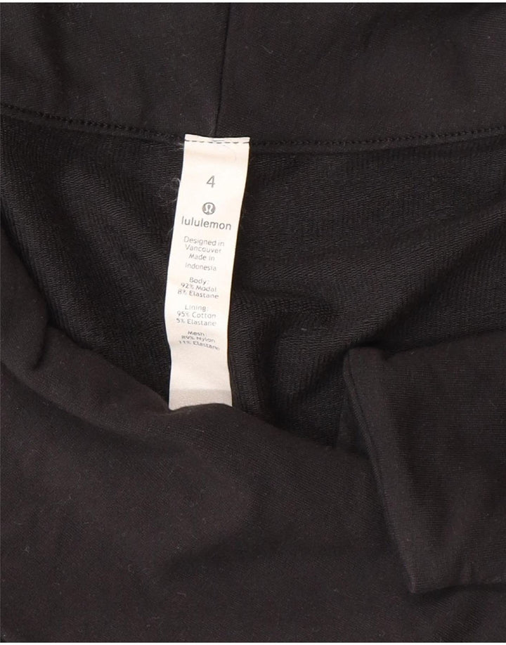 Lululemon Womens Tracksuit Top Jacket US 4 Small Black Modal