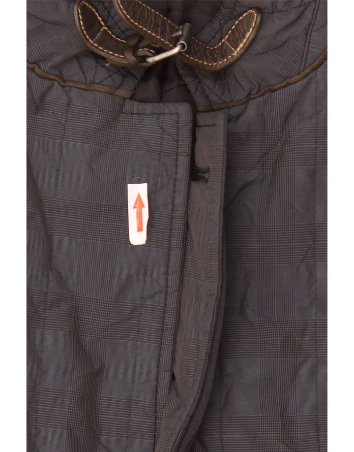 Massimo Dutti Mens Utility Jacket UK 40 Large Navy Blue Check Acetate