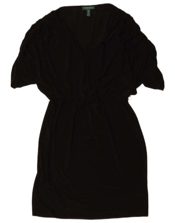 Ralph Lauren Womens Sheath Dress US 14 XL Black Polyester