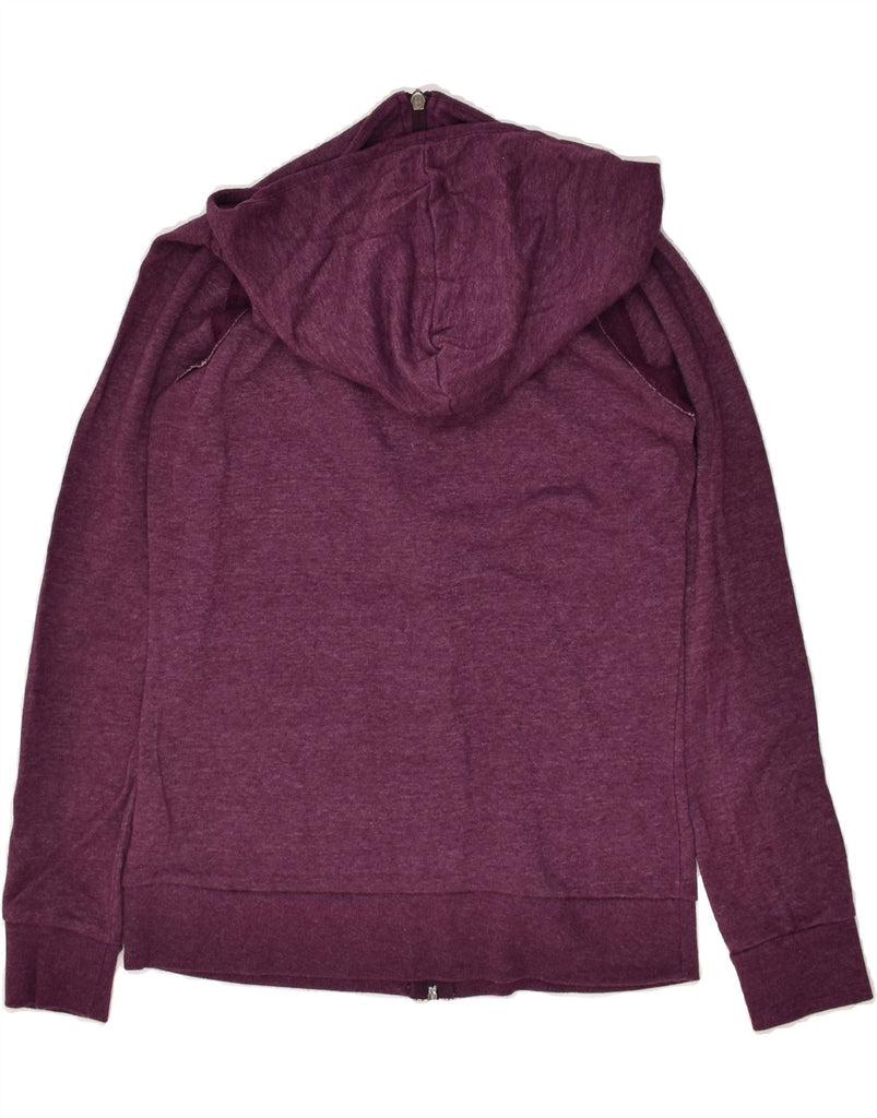 ROXY Womens Zip Hoodie Sweater UK 10 Small Purple Cotton | Vintage Roxy | Thrift | Second-Hand Roxy | Used Clothing | Messina Hembry 