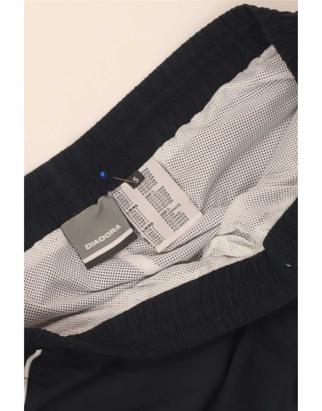 Diadora Mens Tracksuit Trousers Small  Navy Blue Polyester