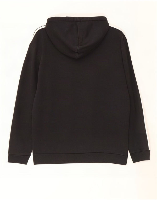 Adidas Mens Hoodie Jumper Large Black Cotton