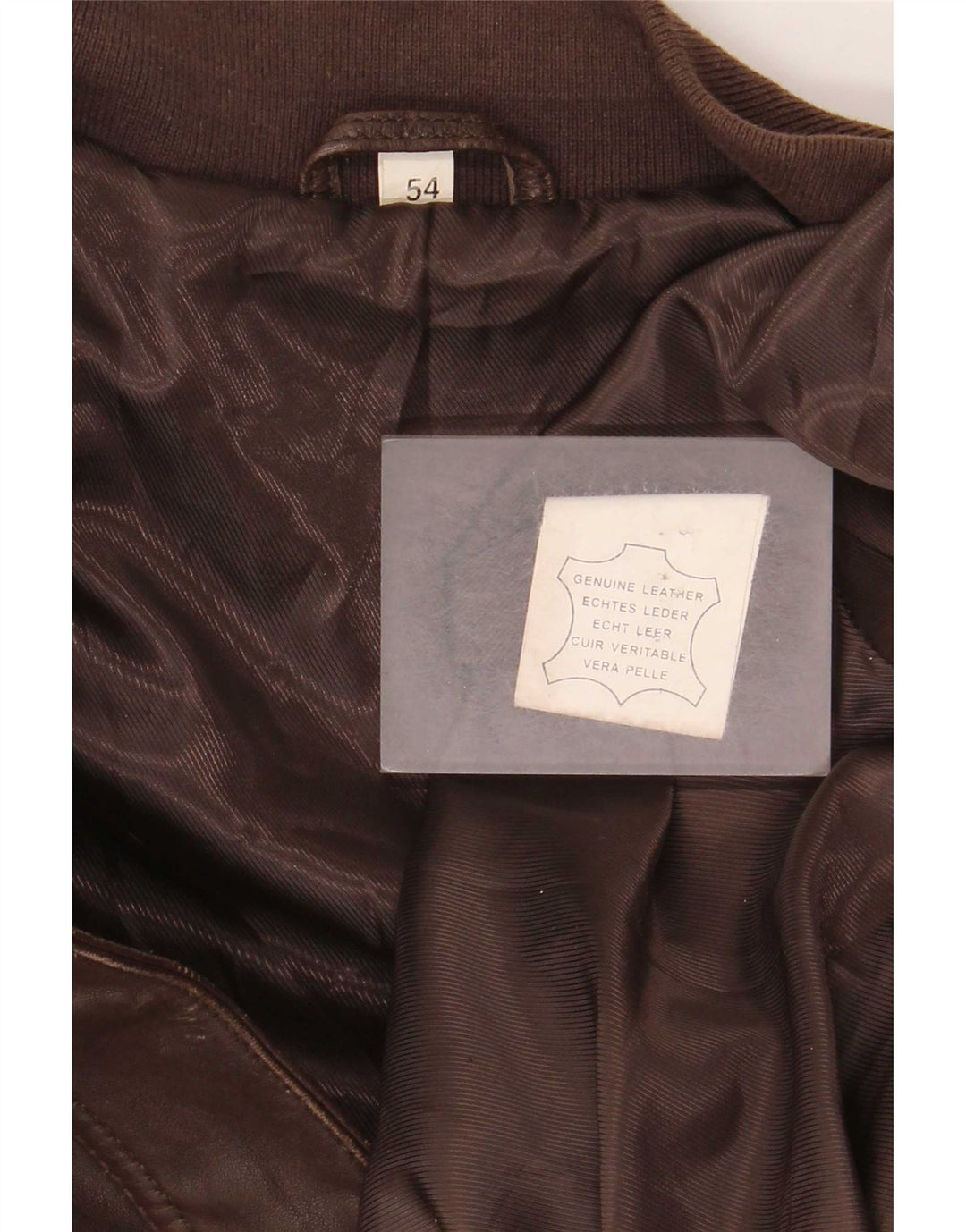 Vintage Mens Leather Jacket UK 40 Large Brown