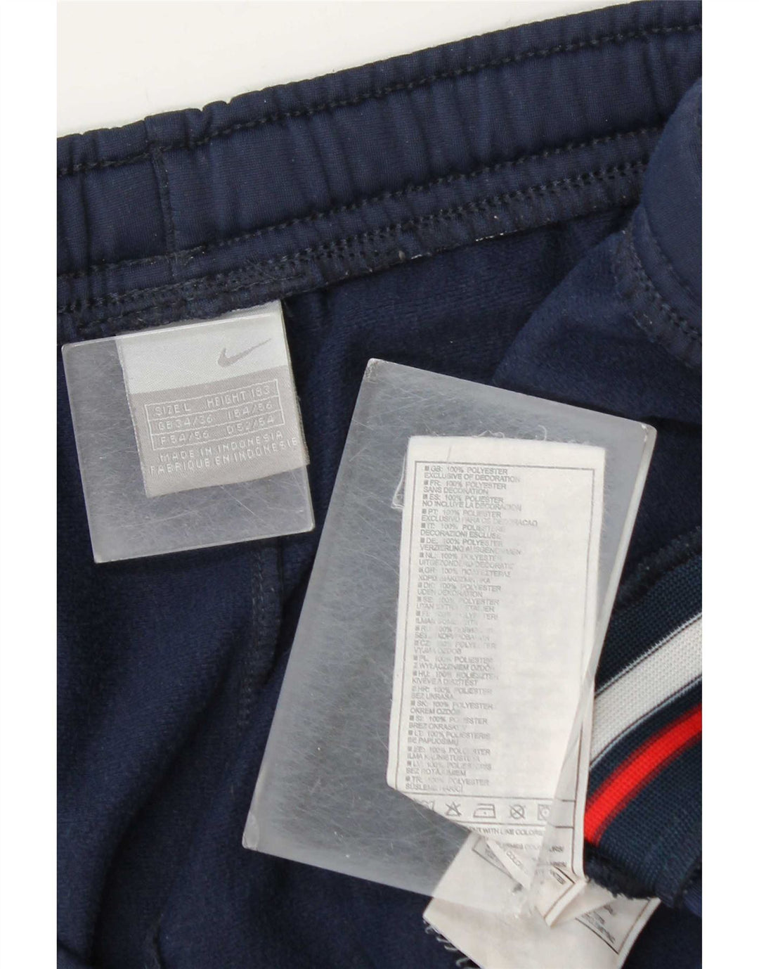Nike Mens Air Tracksuit Trousers UK 34/36 Large  Navy Blue Polyester