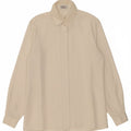 EMMANUEL SCHVILI Womens Shirt UK 16 Large Off White Cotton Vintage Emmanuel Schvili and Second-Hand Emmanuel Schvili from Messina Hembry 