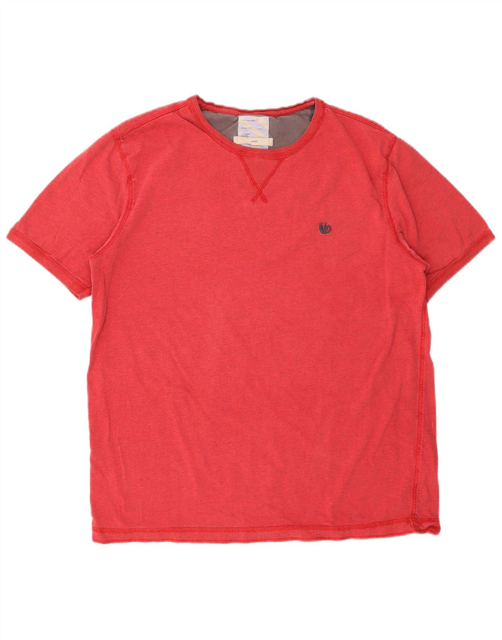 FAT FACE Mens T-Shirt Top Large Red Cotton