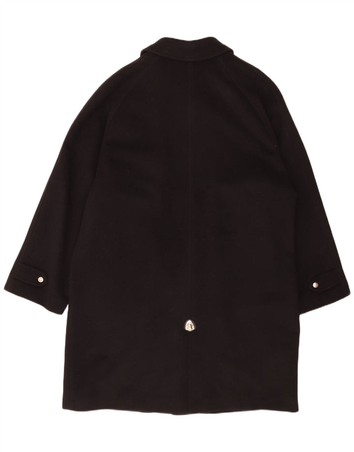 Piero Guidi Mens Overcoat UK 44 2XL Black Wool